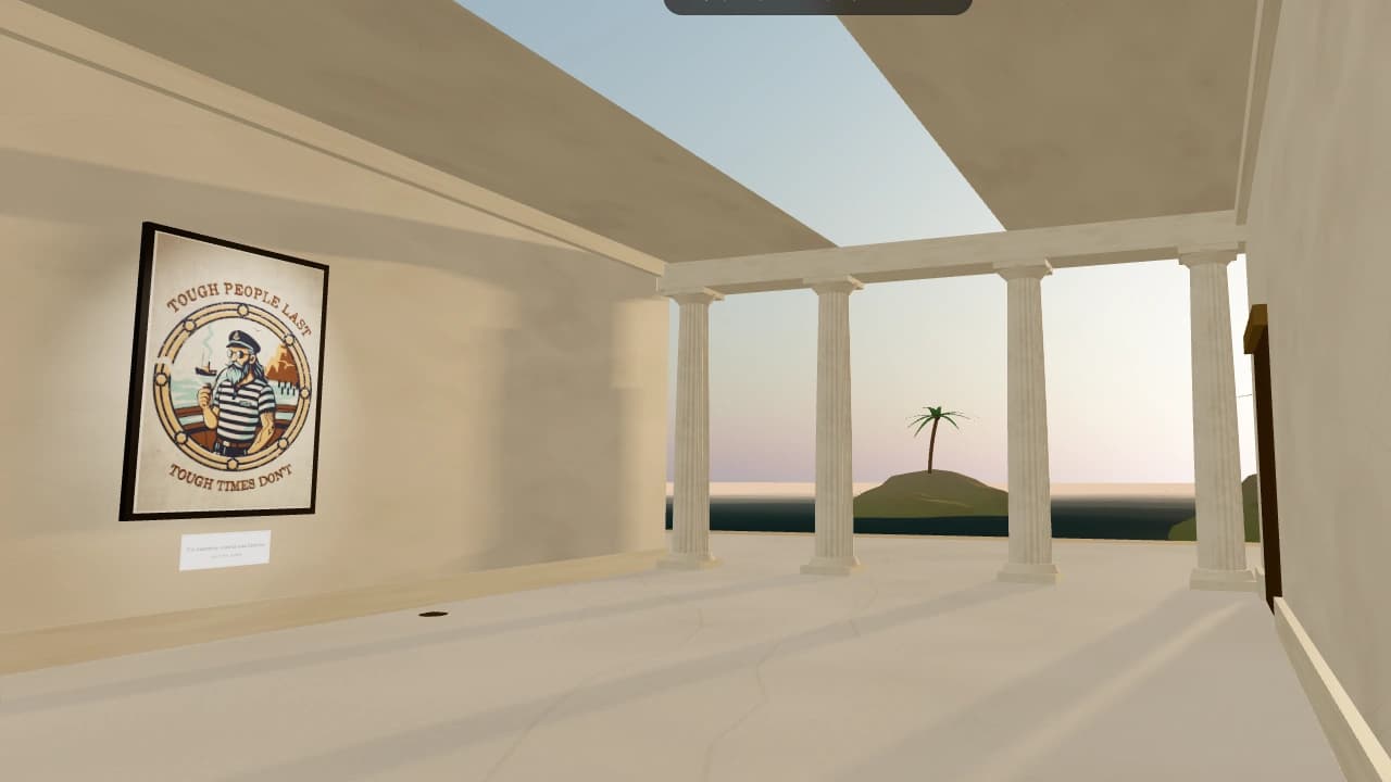 He construido una exposición y voy a abrirla.