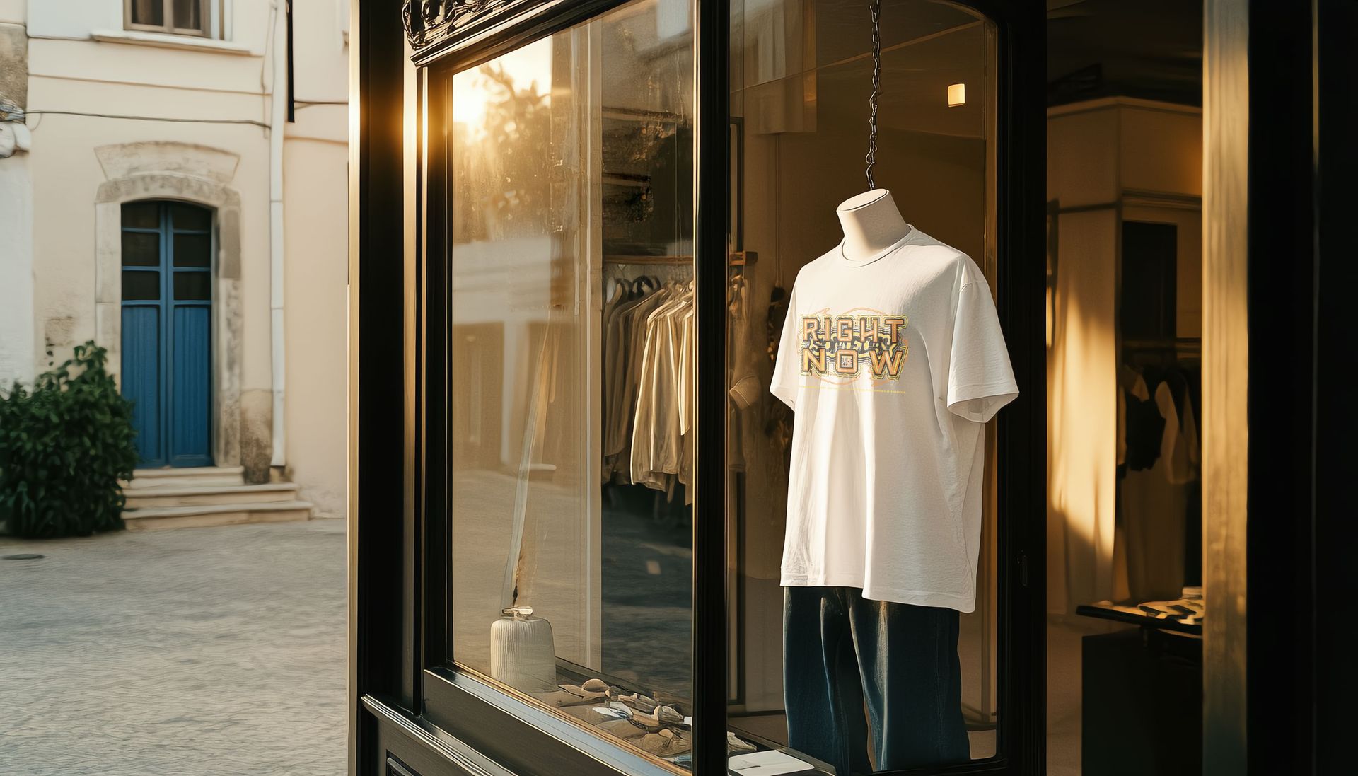 camiseta DIAS en mostrador