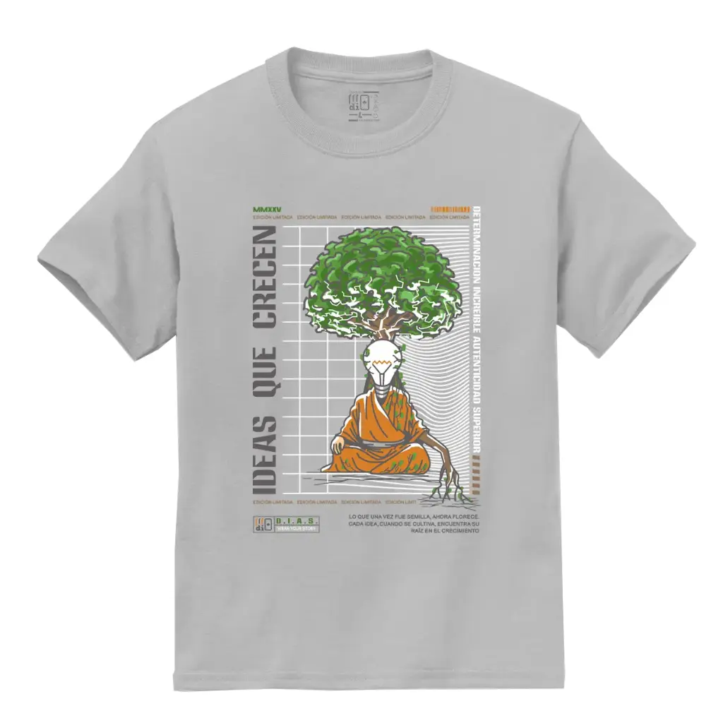 Camiseta IDEAS QUE CRECEN – DIAS | Inspiración y Evolución en Cada Paso (S)