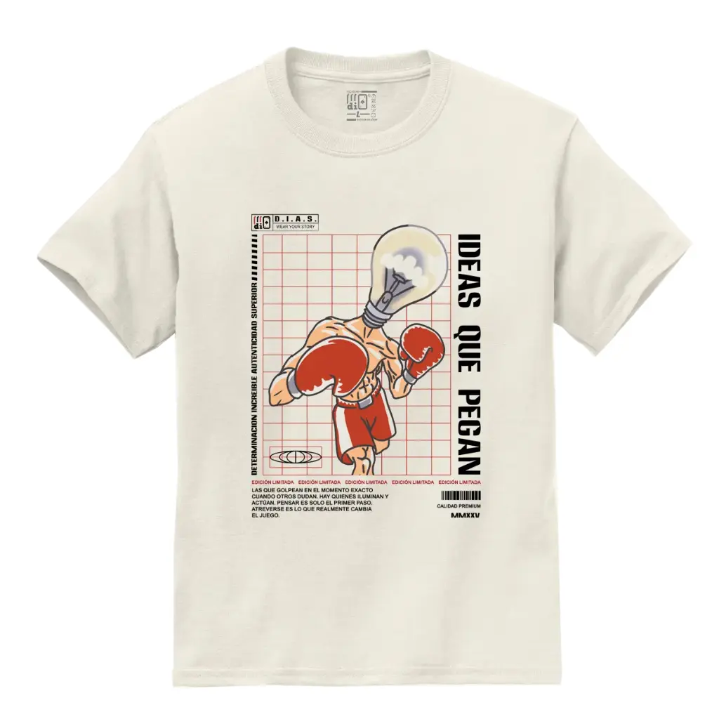 Camiseta IDEAS QUE PEGAN – DIAS | Impacto y Determinación en Cada Paso