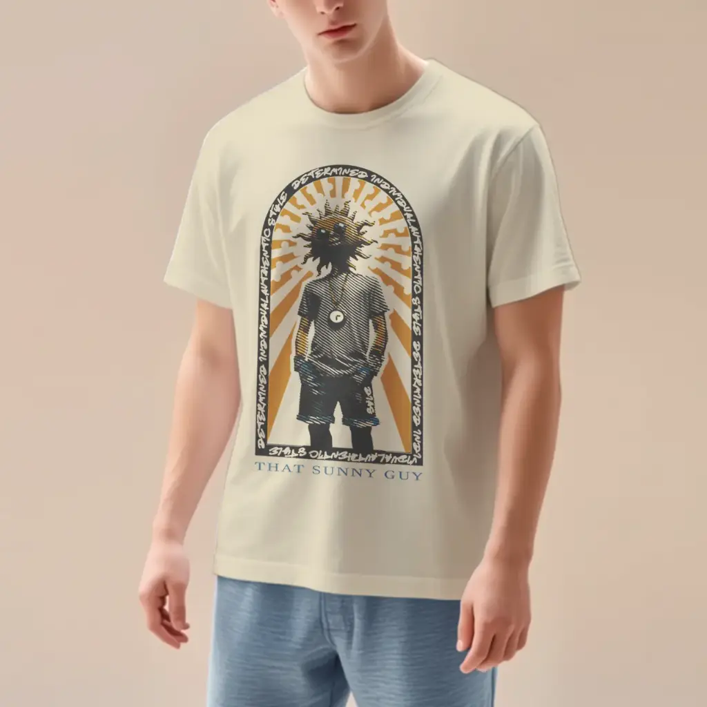 [T-SUNN-S] Ce gars ensoleillé | T-shirt radieux et original (S)