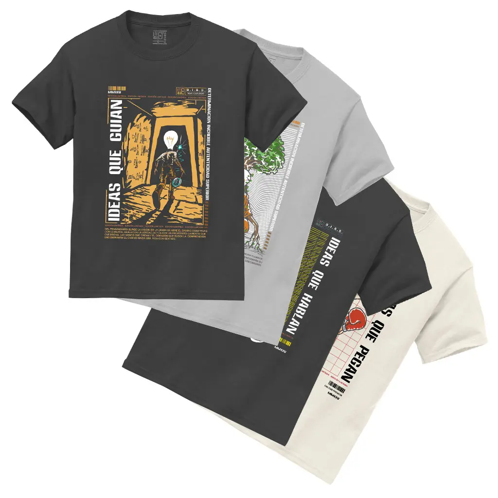 Colección IDEAS - 4 Camisetas | DIAS